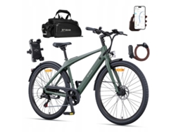 Bicicleta eléctrica urbana ultraligera Engwe N1 Air de 250 W, fibra de carbono, batería Samsung, autonomía de 100 km, GPS