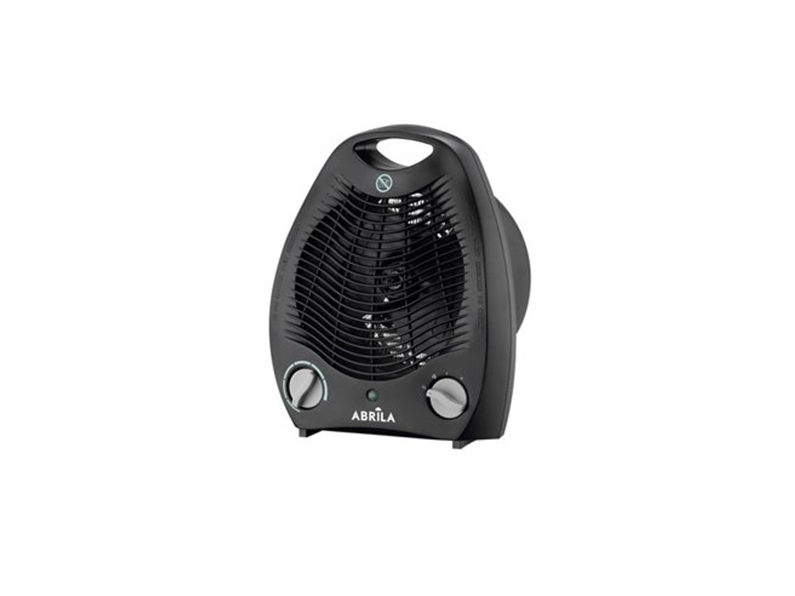 Termoventilador Eléctrico 2000w Negro Termostato Regulable 2 Potencias 3 Funciones Sistema Seguridad 29,5x21,9x13,1cm Candil