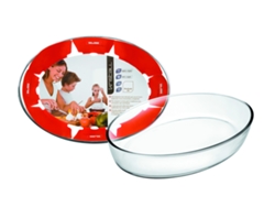 Fuente Horno Oval Kristall 23X16X5 Cm IBILI Ref. Ib480123