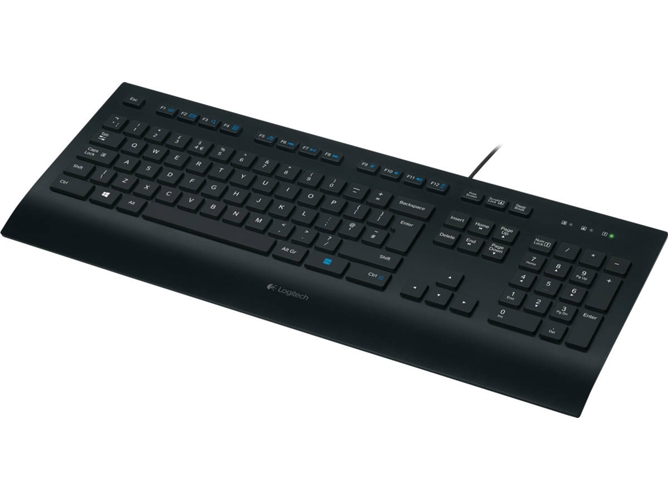 Teclado LOGITECH K280e (Con Cable - Layout Alemán - Teclado Numérico)