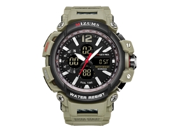 Reloj Deportivo De Cuarzo Electrónico Para Hombre Con Correa De Silicona Impermeable (caqui)