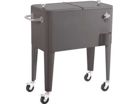 Frigorífico LOLAHOME Jardín (Gris - 74x43x80 cm - Metal)