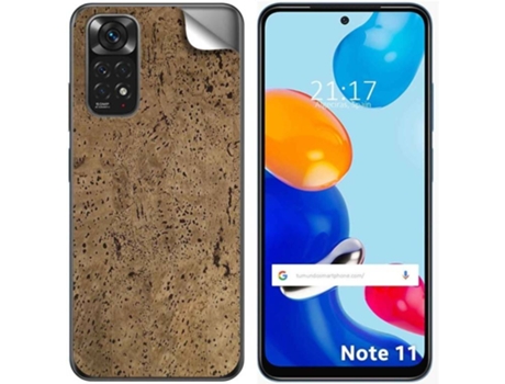 Carcasa Xiaomi Redmi Note 11 / 11s TUMUNDOSMARTPHONE Vinilo Textura Corcho Multicolor