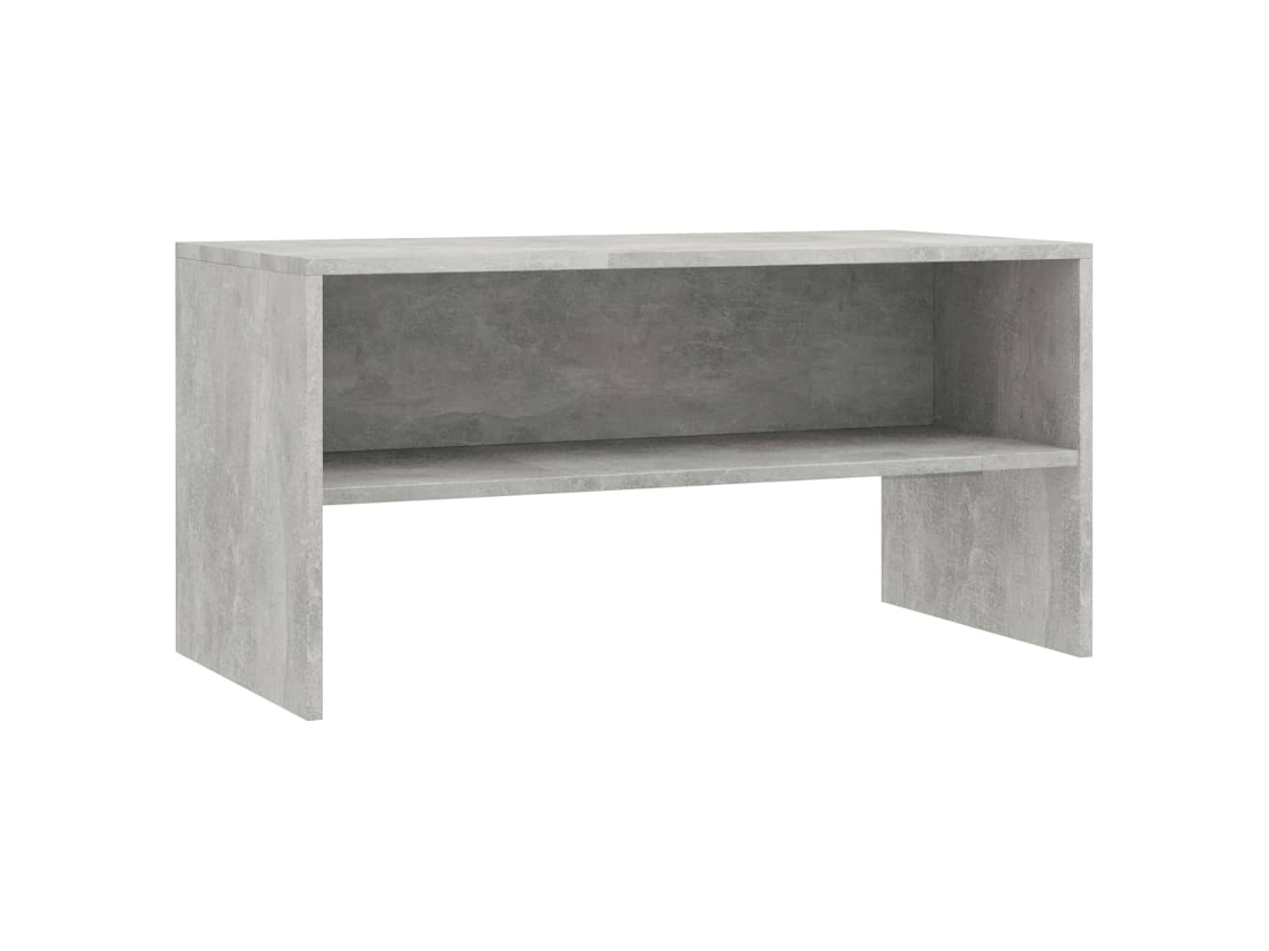 Mueble de TV gris cemento MAISON EXCLUSIVE en contrachapado (80x40x40 cm)