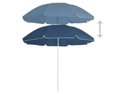 Maison Exclusive - Sombrilla De Jardín Con Palo De Acero Azul 180 Cm