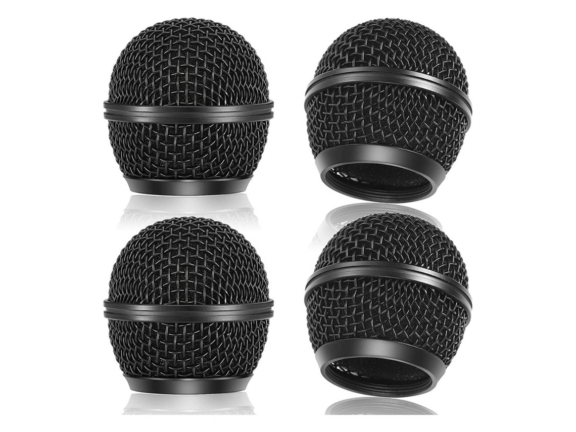 Micrófono Inalámbrico De Repuesto Para Shure Sm58, Paquete De 4, Color Negro Gertiz