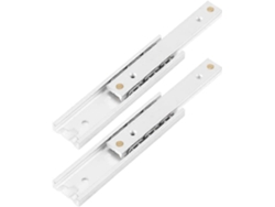 2 Piezas Rieles De Cajón De Acero Aluminio Con Rodamientos, Duraderos Y Deslizamiento Suave, 100mm