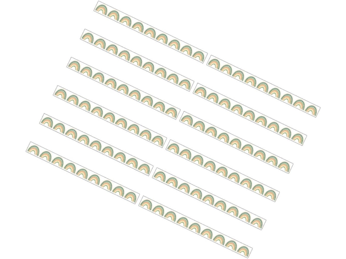 12 Bordes Magnéticos Coloridos Y Removibles Para Pizarras Blancas Y Tablones De Anuncios.
