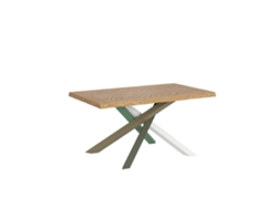 Mesa extensible Versalux 90x160/210 cm Patas de roble pelado 4/a Itamoby