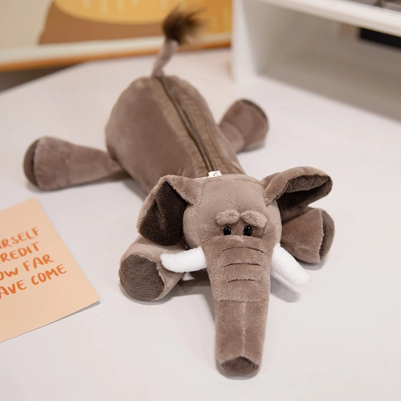 (estilo 2, 26 Cm) Estuche De Peluche Con Diseño De Animales De Dibujos Animados, Bolsa De Almacenamiento De Papelería Infantil De Gran Capacidad.
