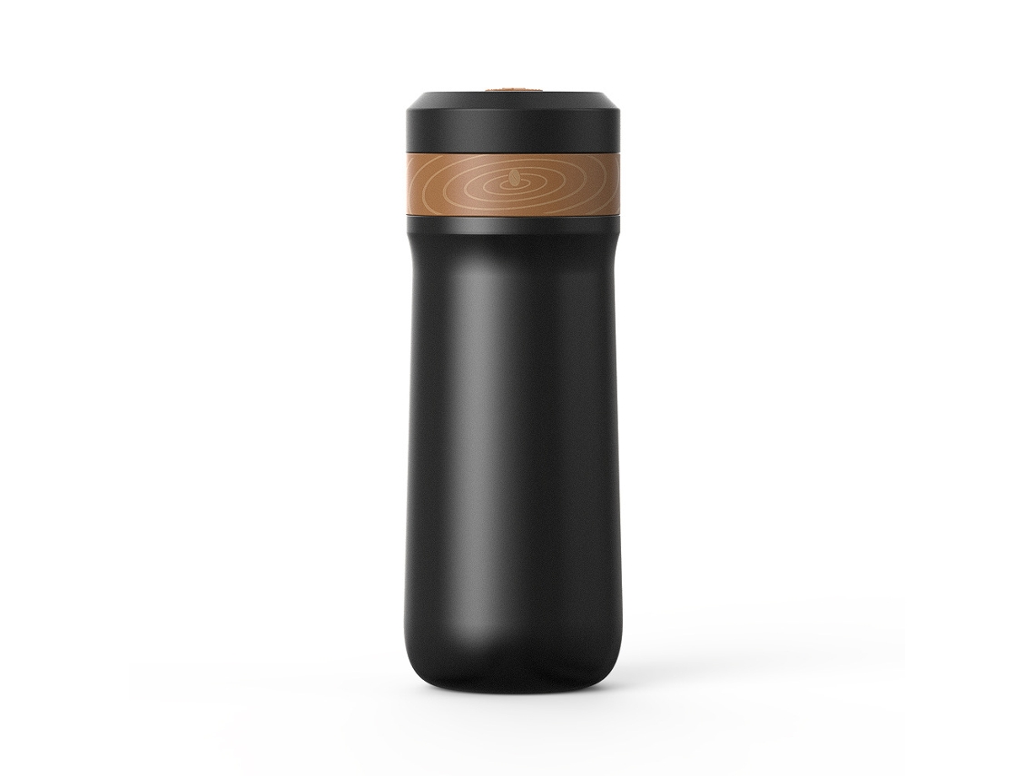 Cafetera de émbolo Chrui Travel Press, 320 ml. Ideal para acampar y viajar.