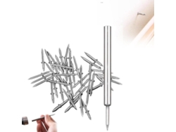 100 Clavos Invisibles De Doble Cabeza Para Rodapié, Acero Carbón Resistente A La Corrosión Con Funda, Decoración Interior Y Hogar
