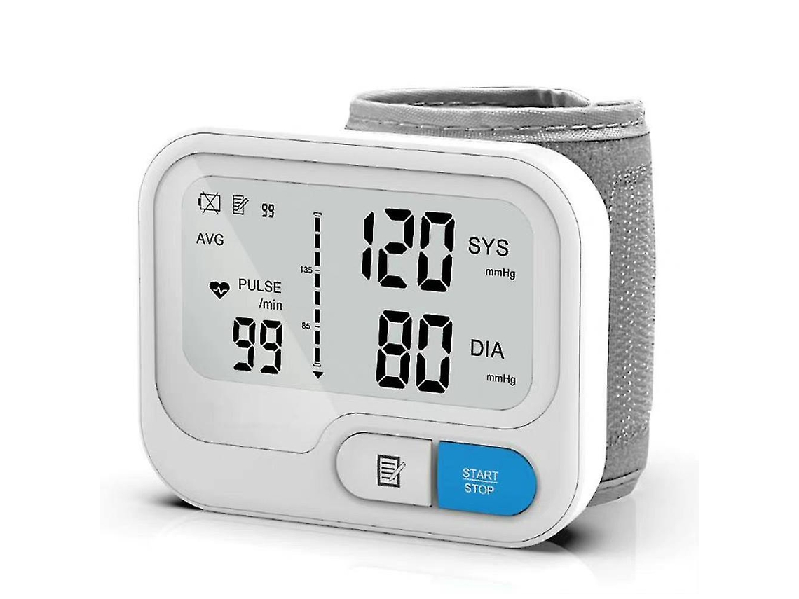 Tensiómetro digital portátil automático para muñeca, monitor de presión arterial con frecuencia cardíaca para bicicletas eléctricas Ly