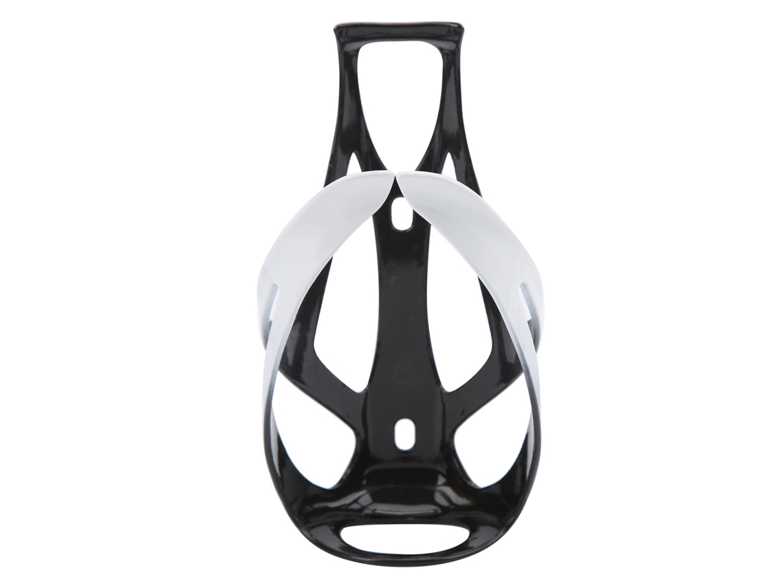 Portabotellas Ligero De Nailon Y Carbono Para Bicicleta, Acceso Seguro Para Ciclismo, Blanco Y Negro.