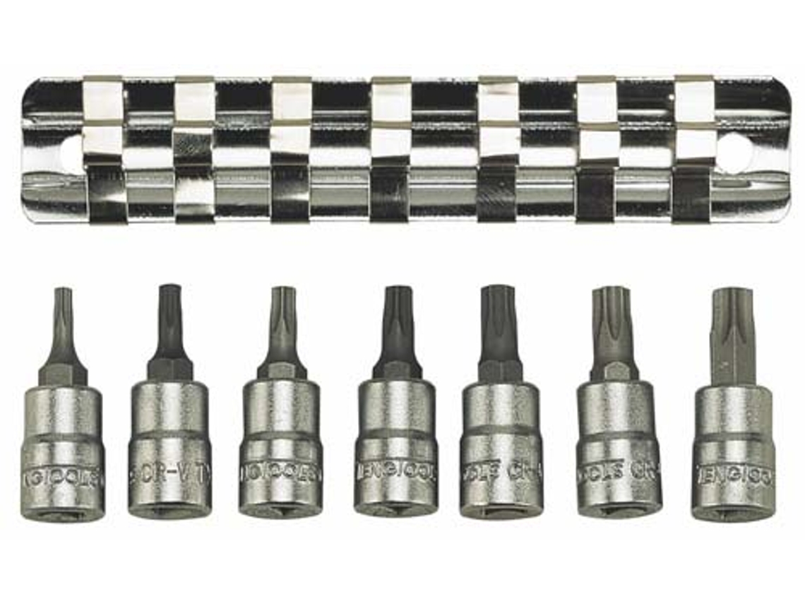 TENGTOOLS 117090209 Juego de Vasos 1/4 Tx M1408Tx 7 Pzas
