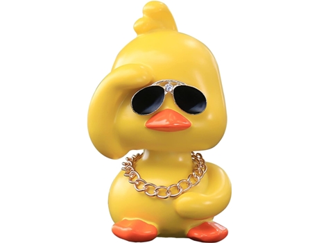Adornos De Coche De Juguete De Pato Amarillo Bonito, Decoraciones De Salpicadero De Coche De Pato Fresco, Muñeca Con Cabeza Sacudida ELKUAIE