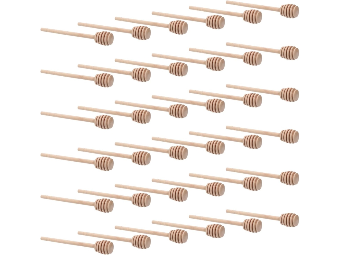 40 Palitos De Madera Para Remover La Miel, Palitos Dosificadores Para Frascos.