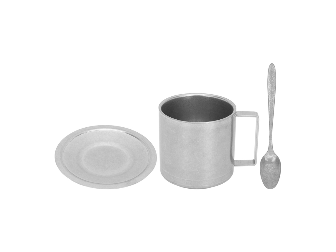 Juego de tazas de café con aislamiento de doble capa de acero inoxidable 304 de 280 ml