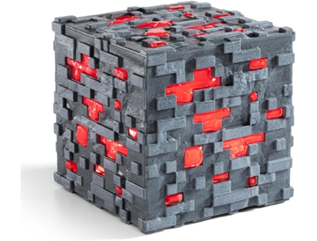 Réplica Redstone Ore con Luz Minecraft, 10 cm
