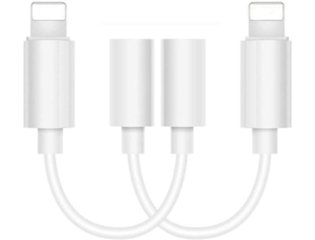 Auriculares de 3,5 mm, adaptador de auriculares, conector de 2 piezas, fácil de usar, compatible con Apple iPhone 11 Pro Max X/XS/Max/XR 7/8/8 Plus...