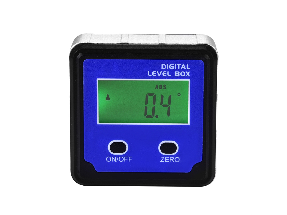 Transportador Digital, Nivel 4x90°, Inclinómetro Con Base Magnética Y Pantalla Grande Para Medición De Ángulos (azul)