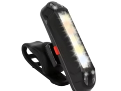 Luz trasera compacta para bicicleta/luz delantera de seguridad vial, accesorios, 5 modos, rojo y blanco, montaje flexible, luces Jytgalx