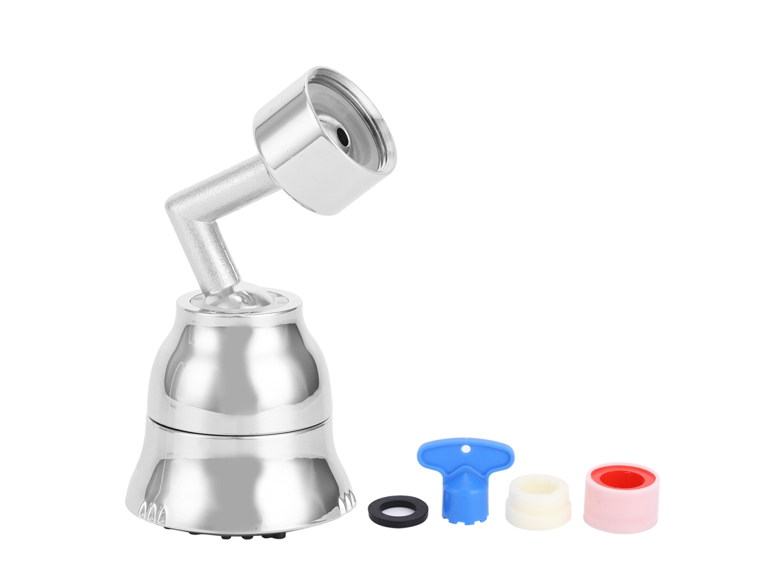 Grifo de cocina G1/2 giratorio con aireador ahorrador de agua y burbujeador