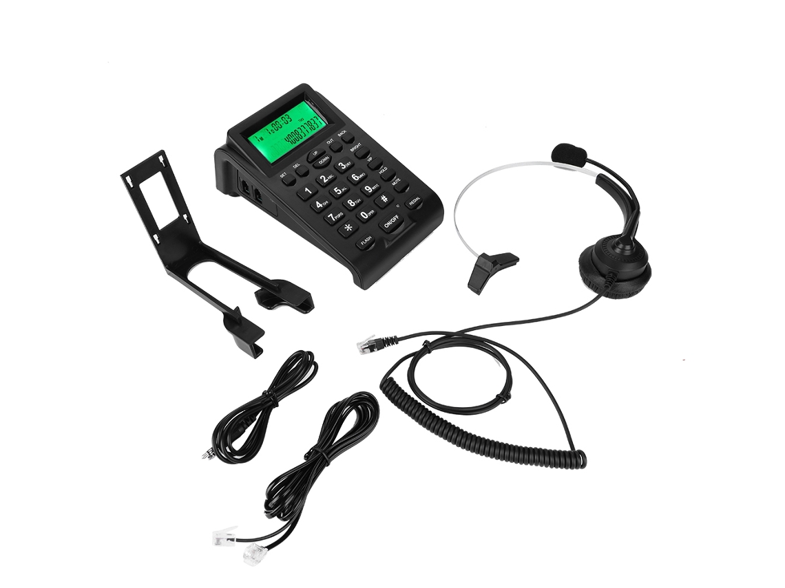 Auriculares para centro de llamadas (pantalla de identificación de llamadas, reducción de ruido)