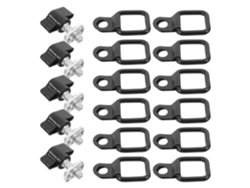 Juego De Ganchos Para Techo De Coche En Abs Y Hierro, Juego De 8 Tornillos De Liberación Rápida, Diseño Seguro, Grande
