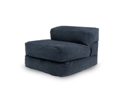 Puff Cama Desenfundable 70x190 Cm Azul Oscuro