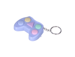 Llavero Con Mini Consola De Juegos Portátil Para Aliviar El Estrés, 26 Juegos Con 99 Niveles, Color Azul.