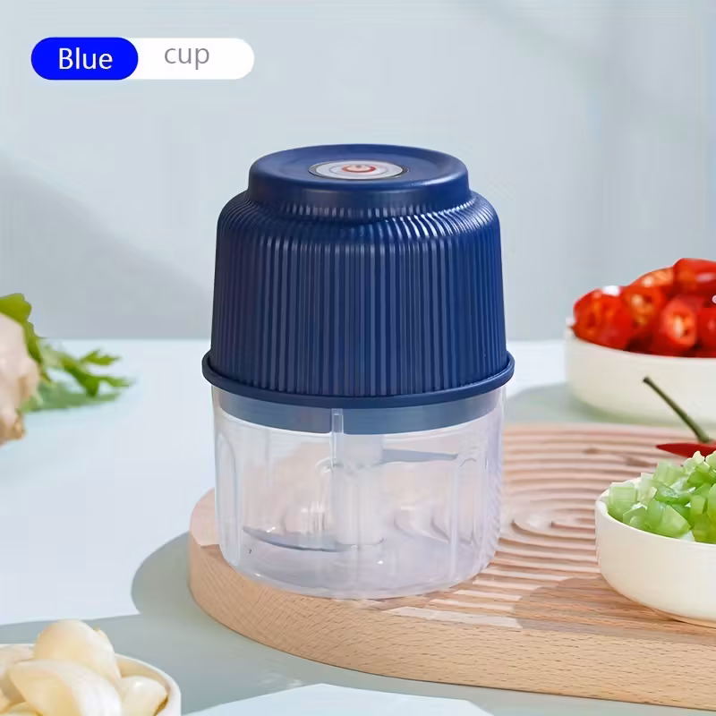 Prensa De Ajo Eléctrica Recargable Por Usb De 260 Ml Potente Y Duradera, ¡pica Sin Esfuerzo Chiles, Jengibre Y Todo Tipo De Verduras!