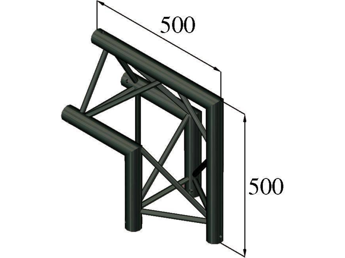 Armadura ALUTRUSS S-PAC 24 2 Vías 90°