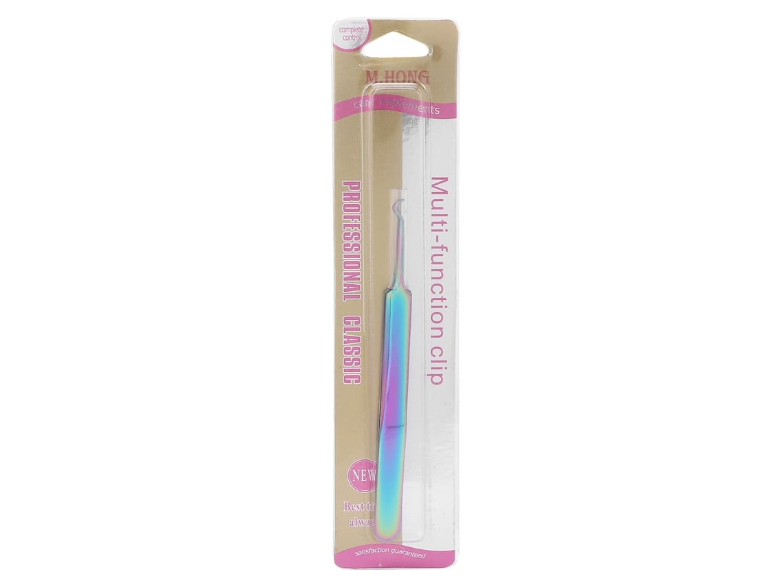 Pinzas curvas Rebe de acero inoxidable para extensiones e injertos de pestañas.