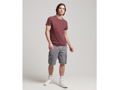 Camiseta para Hombre SUPERDRY (M - Algodón - Rojo)