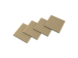 Conjunto de 12 paneles acústicos Vang 3D, 4,32 m², lamas lineales - Neu.holz Roble