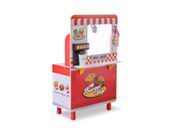 Hamburguesería Teamson Kids Flip Fry (Roja/Rejilla/29 accesorios)