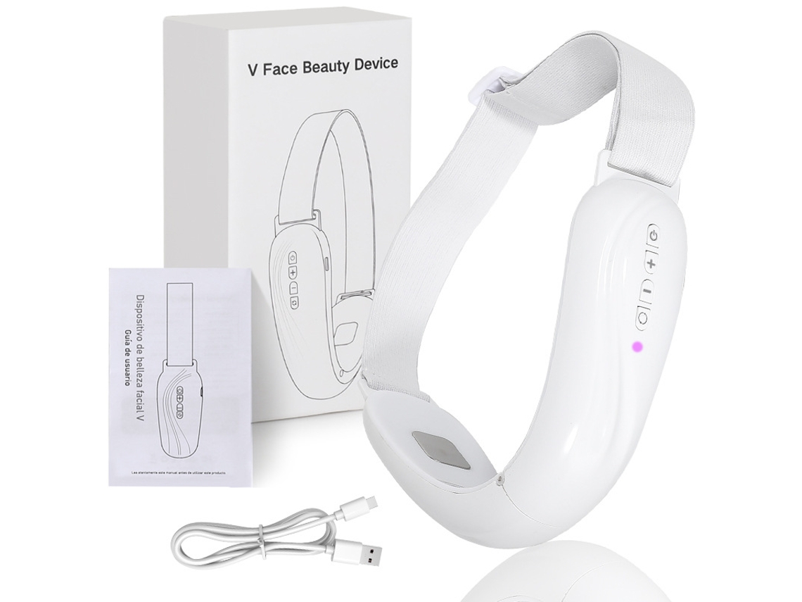 Instrumento Elétrico De Beleza Máquina De Contorno Facial Em V Remoção De Queixo Duplo Massageador Led Em Formato De V GERTIZ