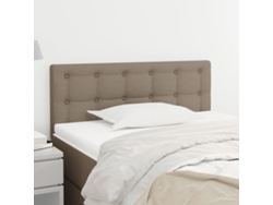 Cabecero De Tela Gris Taupe 100x5x78/88 Cm