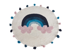 Alfombra para niños BELIANI Gorisa de Algodón Multicolor 120x120
