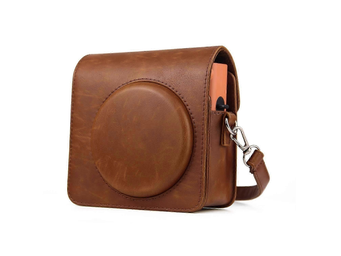 Estuche protector retro compatible con cámara instantánea Fujifilm Instax Square Sq1, de piel sintética con cinturón Hjkjyx