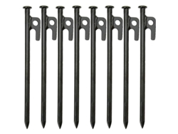 2026-8 Clavos De Tienda De Acero Forge S45c, 20cm, Para Camping, Carpas Y Awning, Resistentes A La Corrosión