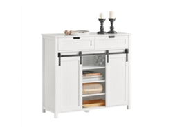 Aparador SOBUY (104 x 35 x 93 cm - MDF - Blanco)
