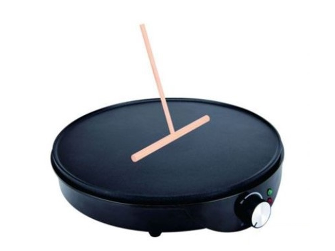 Máquina de crepes Pritech Pbp 835 negra de 1000 W