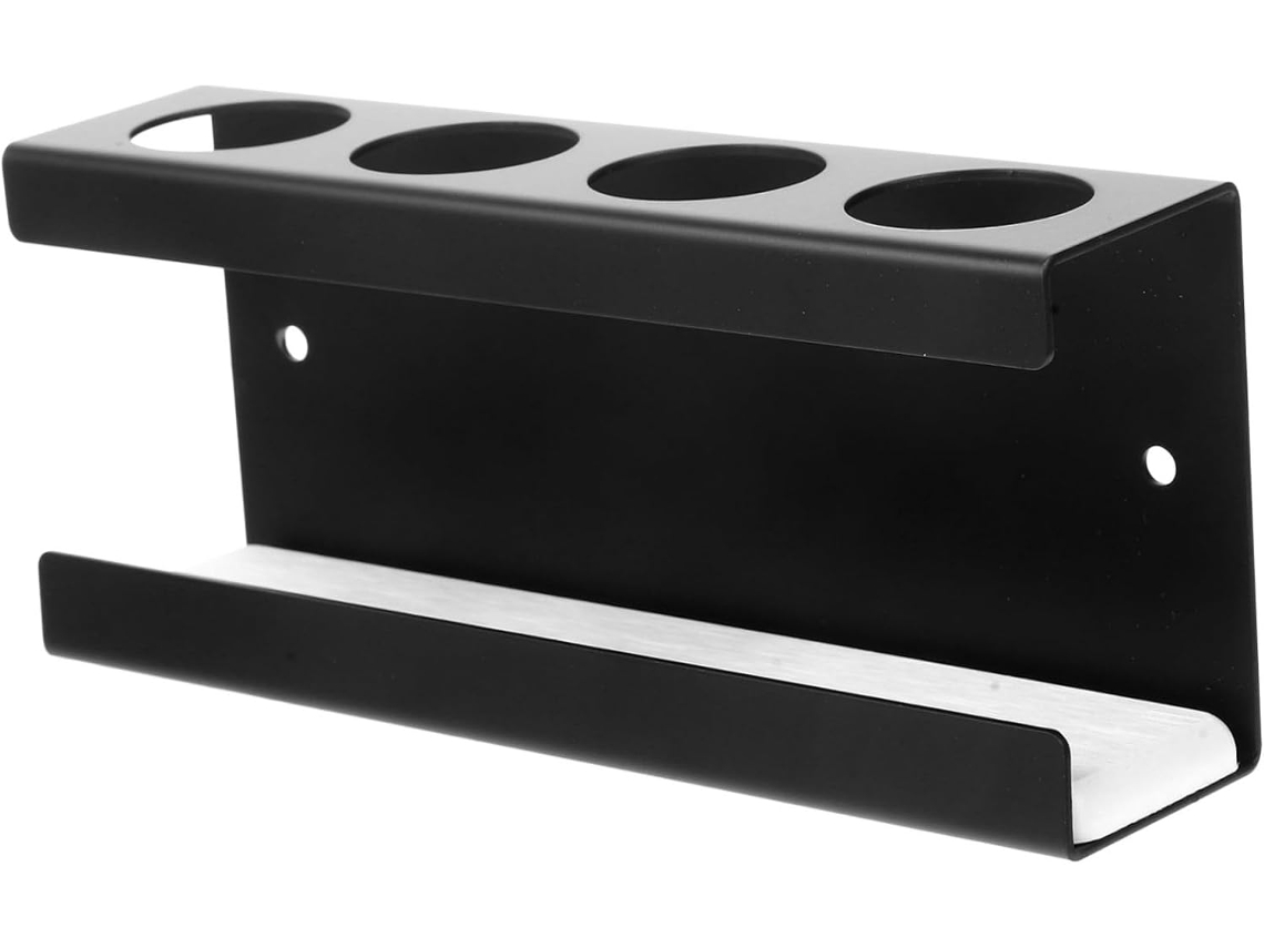 Soporte para papel higiénico con estante adhesivo para baño, de montaje en pared, resistente al agua y a las mascotas, color verde.