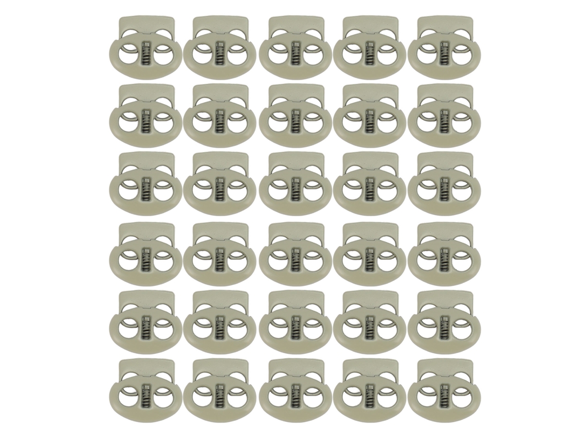 30 Unidades De Frenos De Cuerda De Resorte De Metal Ligeros Con Revestimiento De Zinc, Inoxidables, Para Ropa, Mochilas Y Lana.