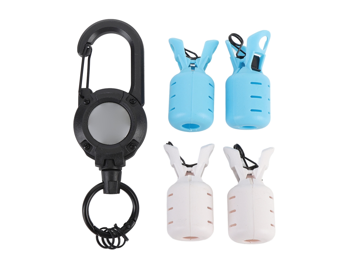 Funda protectora Danu26 para anzuelos de pesca, estuche de plástico portátil con hebilla retráctil para señuelos de pesca, color negro.
