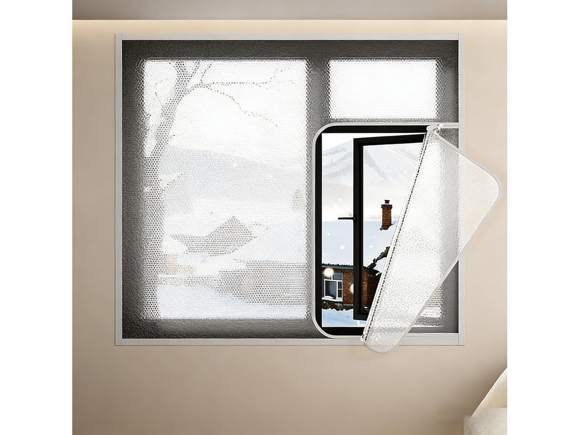 Lámina De Sellado Para Ventanas, Kit Aislamiento Térmico Interior Invierno, Alta Durabilidad, Apto La Mayor...
