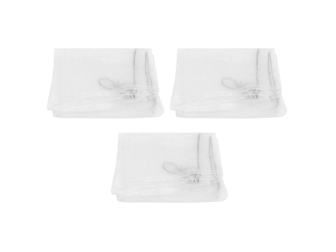 3 Mallas Protectoras Para Jardín Para Proteger Insectos, Plagas, Pájaros Y Plantas, Pp Blanco, 80x100cm