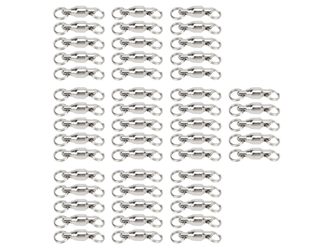 2026rebe-50pcs Giros De Rodamiento De Bolas Con Anillos Soldados De Acero Inoxidable Para Pesca En Agua Dulce Y Salada Tipo 1